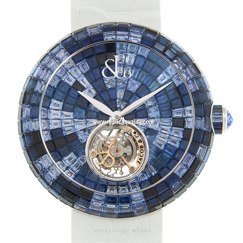 Jacob & Co BRILLIANT BT543.30.CB.CB.BBSAA Automatic 18kt White Gold & Diamond Blue