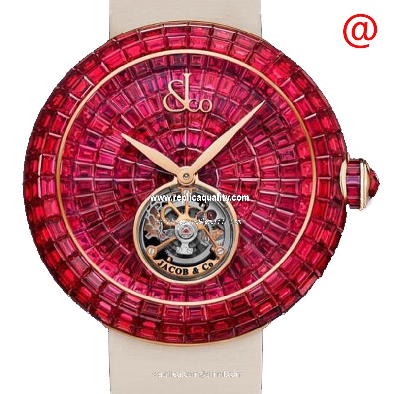 Jacob & Co BRILLIANT BT543.40.BR.BR.BBB4D Manual Wind 18kt Rose Gold Red