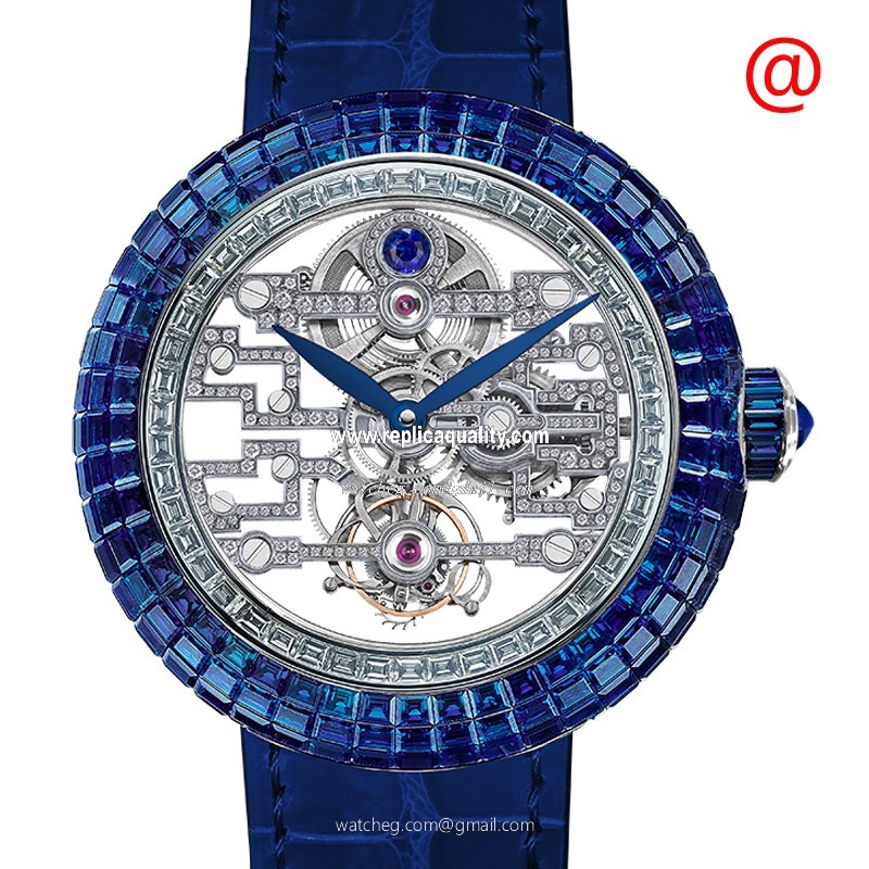 Jacob & Co BRILLIANT BT545.30.BB.BB.ASG4A Manual Wind 18kt White Gold Transparent Skull
