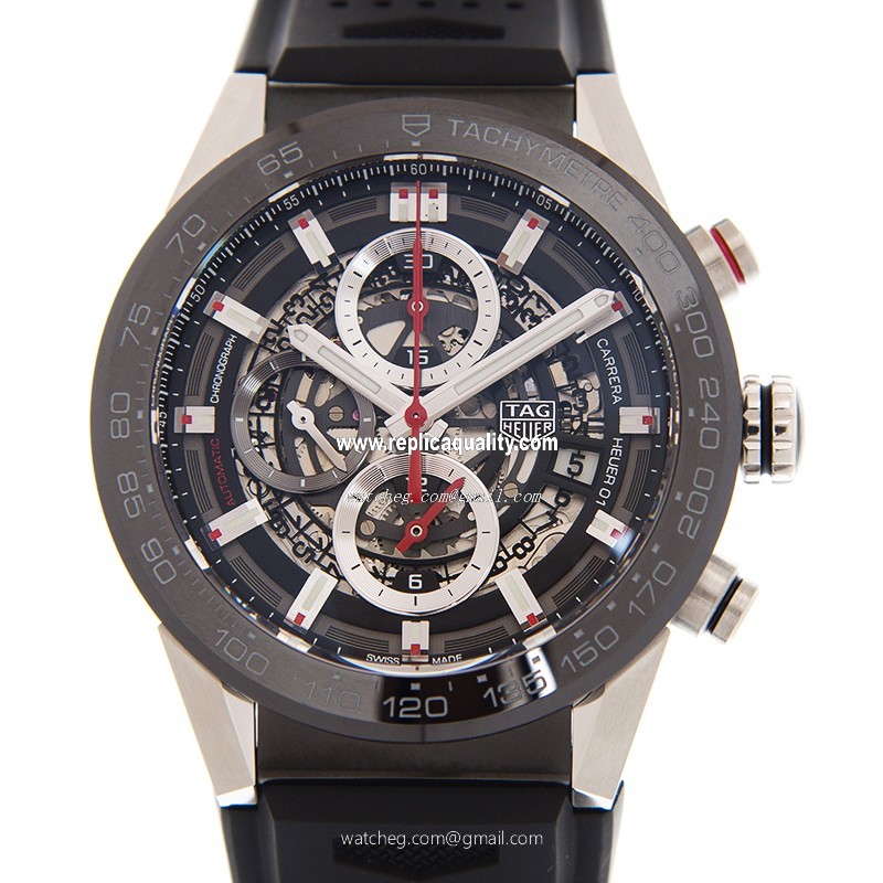Tag Heuer TAG HEUER CARRERA CAR201V.FT6046 Automatic Ceramic & Steel Transparent Skull