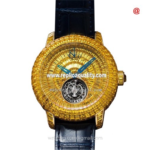 Jacob & Co CAVIAR TOURBILLON CV201.50.YD.UA.AFL4D Manual Wind 18kt Gold & Diamond