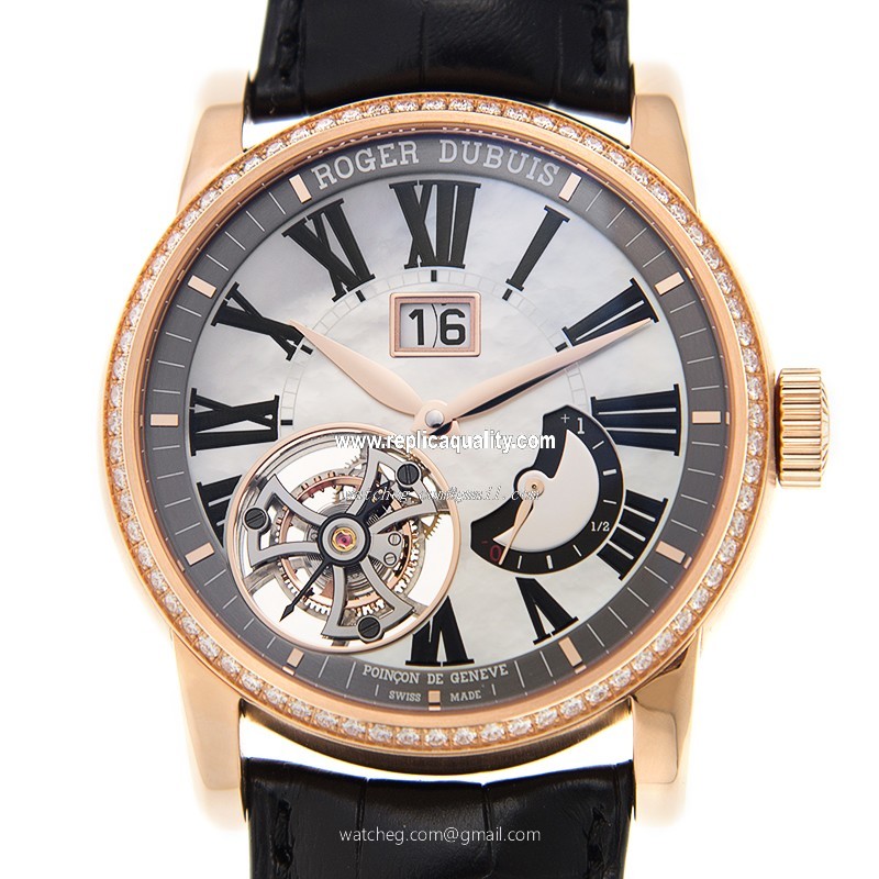 Roger Dubuis HOMMAGE DBHO0579 Manual Wind 18kt Rose Gold & Diamonds White