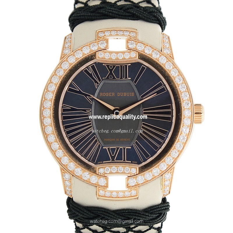 Roger Dubuis VELVET RDDBVE0015 Automatic 18kt Rose Gold & Diamonds Black