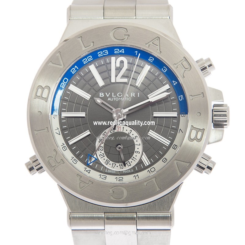 Bulgari DIAGONO DG40C14SSDGMT Automatic Stainless Steel Gray