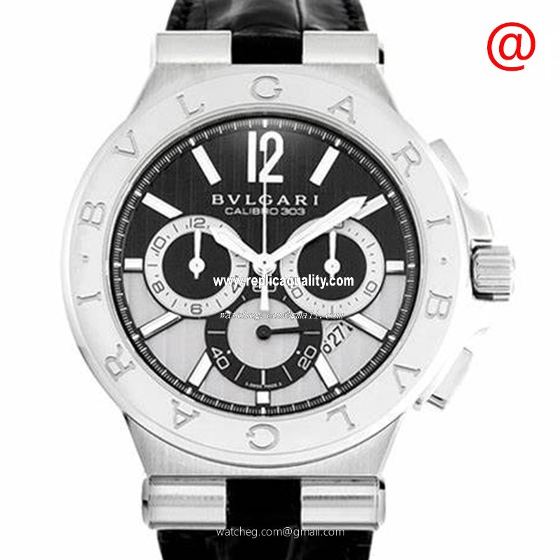 Bulgari DIAGONO 101881 Automatic Stainless Steel Black & White