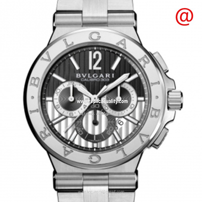 Bulgari DIAGONO 101880 Automatic Stainless Steel Black & White