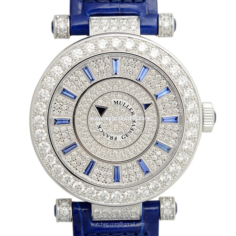 Franck Muller DOUBLE MYSTERY DM 39 D 1R CD (OG) Automatic 18kt White Gold & Diamond Silver