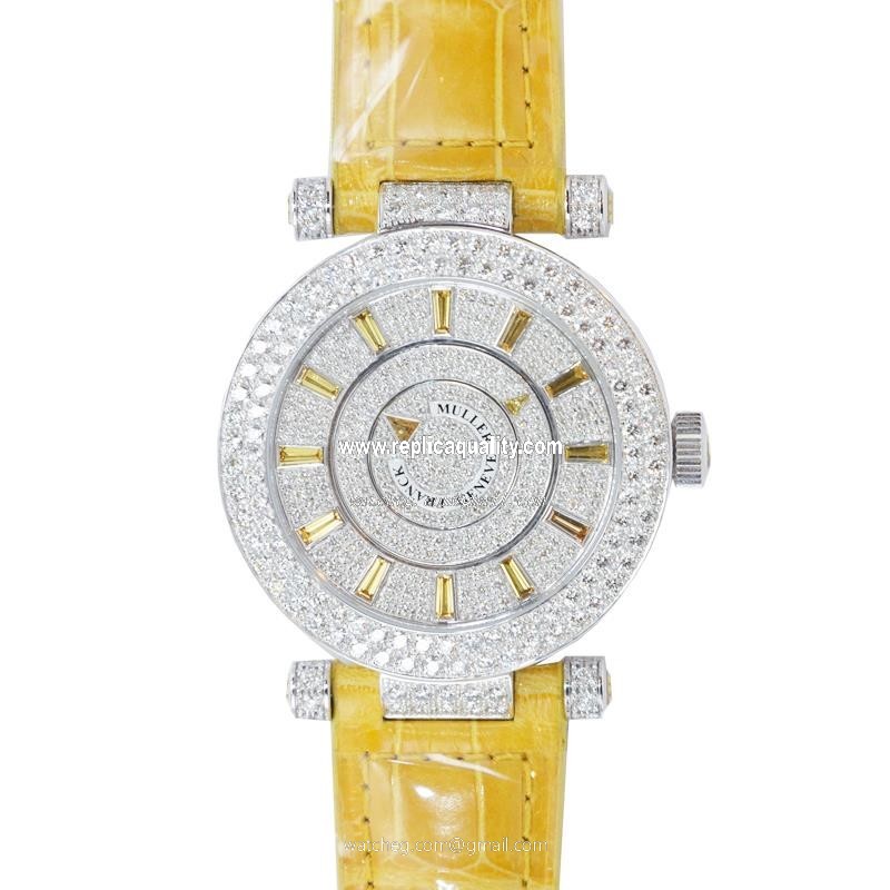 Franck Muller DOUBLE MYSTERY DM 39 D 2R CD (OG) Automatic 18kt White Gold & Diamond Silver