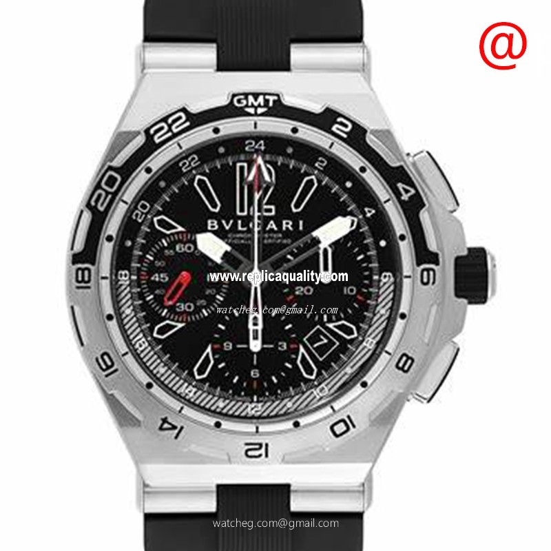 Bulgari DIAGONO DP45BSTVDCH/GMT Automatic Stainless Steel Black