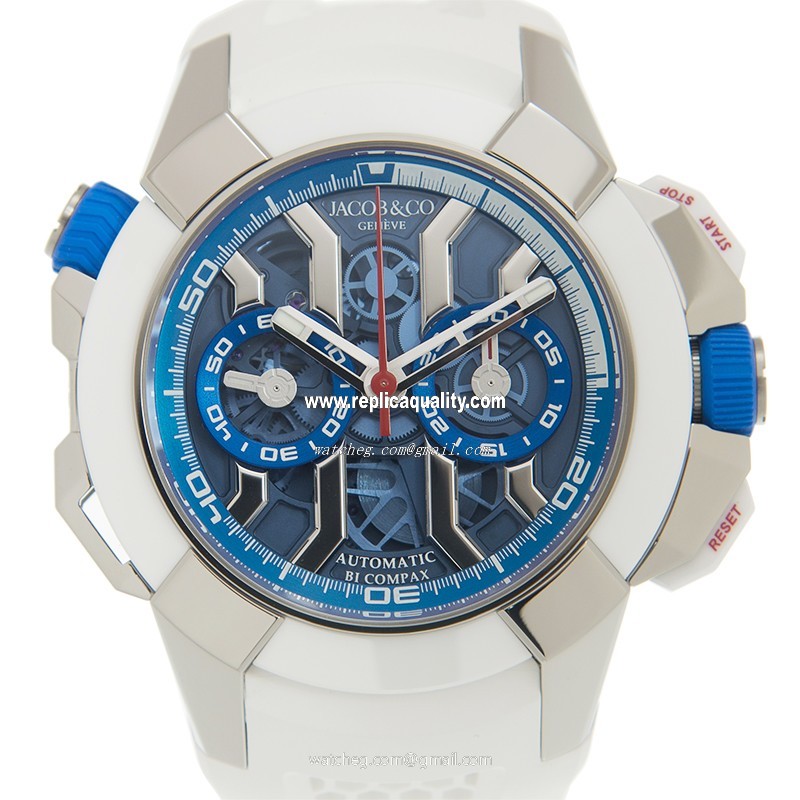 Jacob & Co EPIC X CHRONO EC313.20.PE.LL.GHB4D Automatic Titanium Blue
