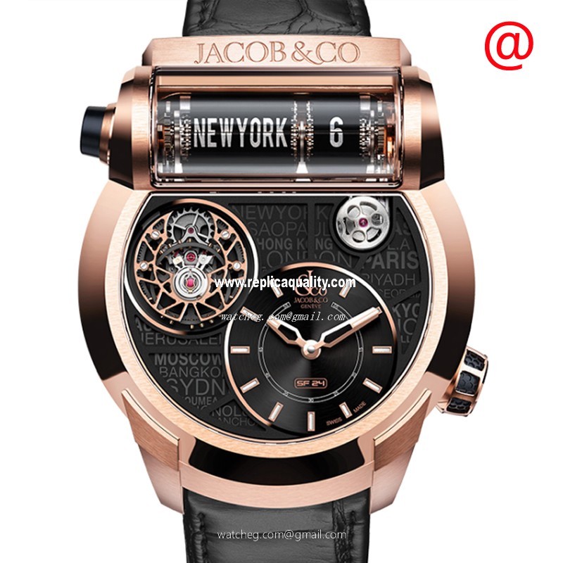 Jacob & Co EPIC SF24 ES102.40.NS.LC.ACA4D Automatic 18kt Rose Gold Black