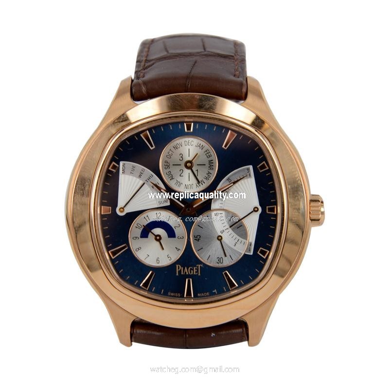 Piaget EMPERADOR G0A33019 Automatic 18kt Rose Gold Dark Blue