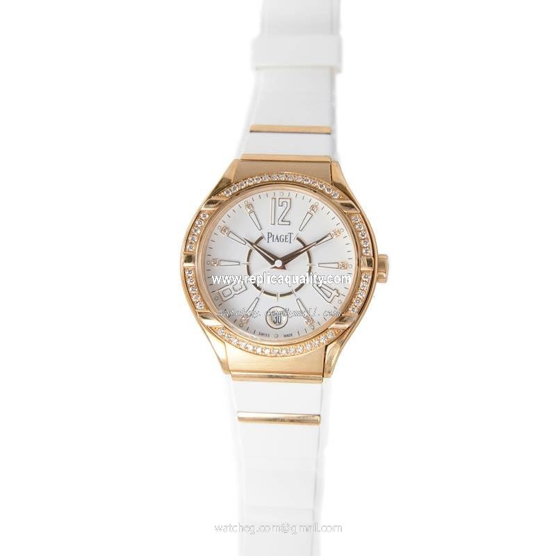 Piaget POLO G0A35013 Quartz 18kt Rose Gold & Diamonds White