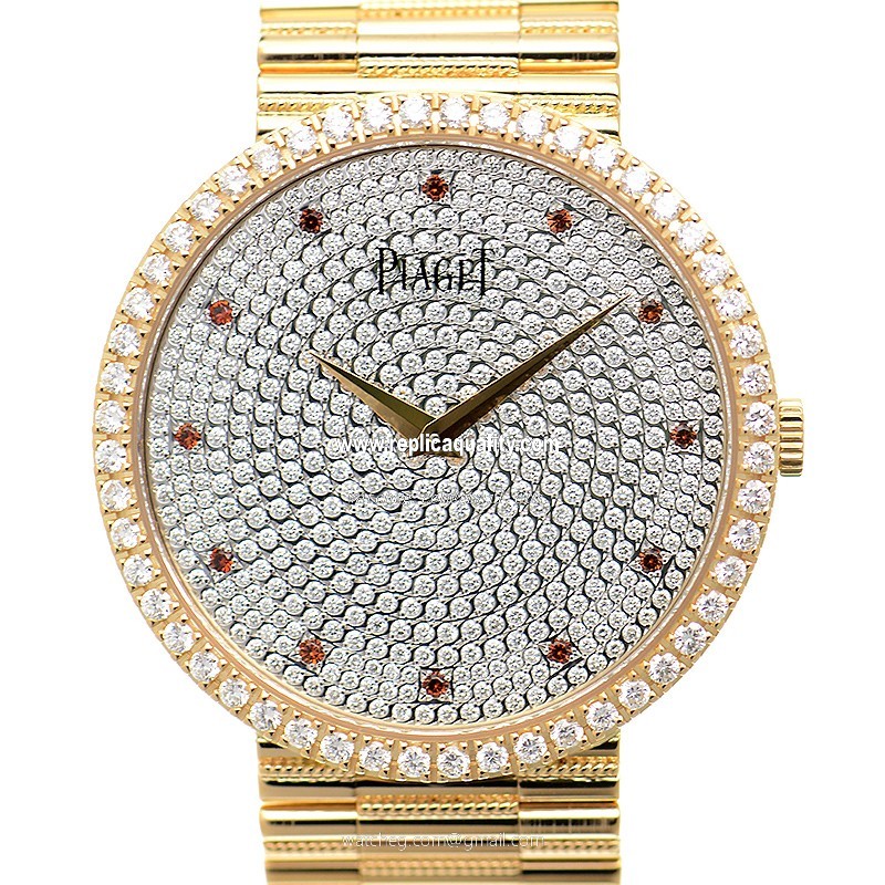 Piaget TRADITION G0A37048 Manual Wind 18kt Rose Gold & Diamonds Silver
