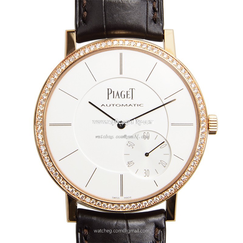 Piaget ALTIPLANO G0A37138 Automatic 18kt Rose Gold & Diamonds Silver