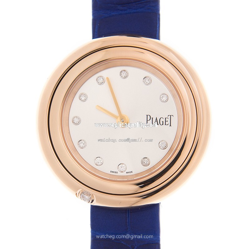 Piaget POSSESSION G0A43081 Quartz 18kt Rose Gold Silvery & White