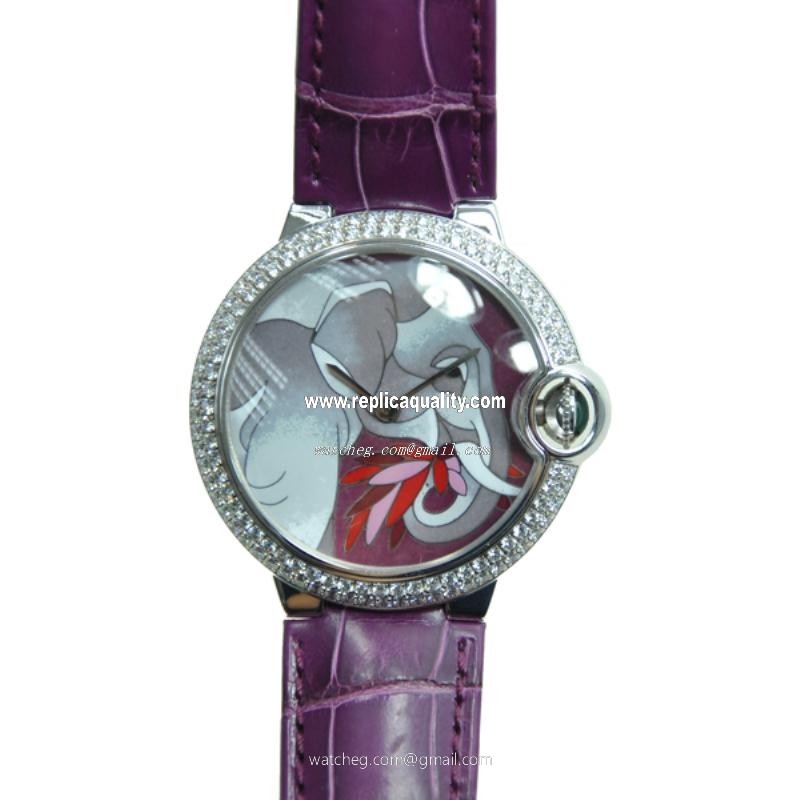 Cartier BALLON BLEU HPI00331 Automatic 18kt White Gold & Diamond Silver