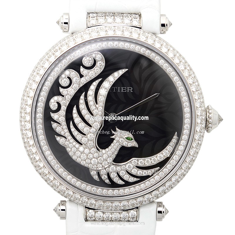 Cartier BESTIAIRE HPI00633 Automatic 18kt White Gold & Diamond Black