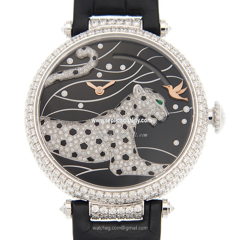 Cartier PANTHeRE DE CARTIER HPI00776 Manual Wind 18kt White Gold & Diamond Black