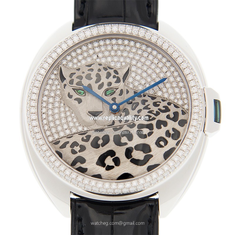 Cartier CLe DE CARTIER HPI01017 Automatic 18kt White Gold & Diamond Silver