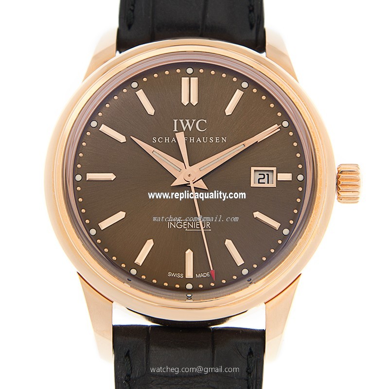IWC INGENIEUR IW323312 Automatic 18kt Rose Gold Gray