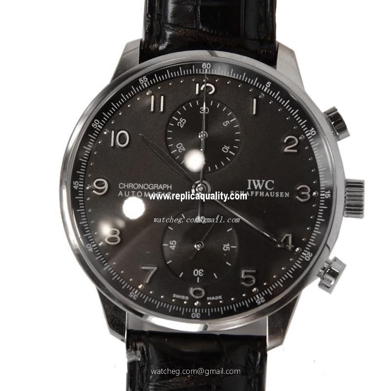 IWC PORTUGUESE IW371413 Manual Wind 18kt White Gold Black