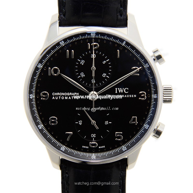 IWC PORTUGUESE IW371447 Automatic Stainless Steel Black