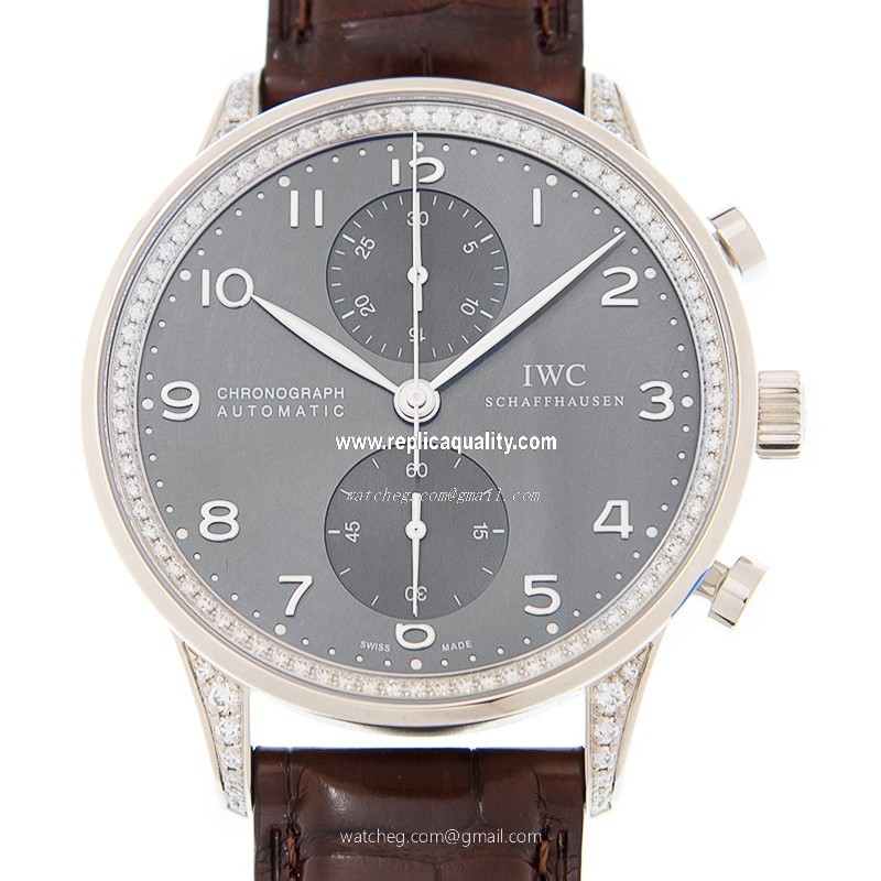 IWC PORTUGUESE IW371475 Automatic 18kt White Gold Dark grey