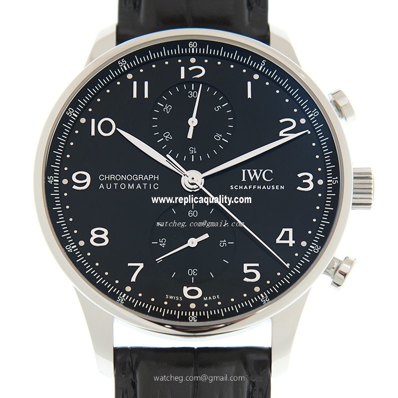 IWC PORTUGUESE IW371609 Automatic Stainless Steel Black