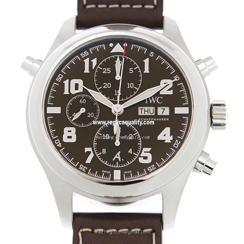 IWC PILOTS IW371808 Automatic Stainless Steel Brown