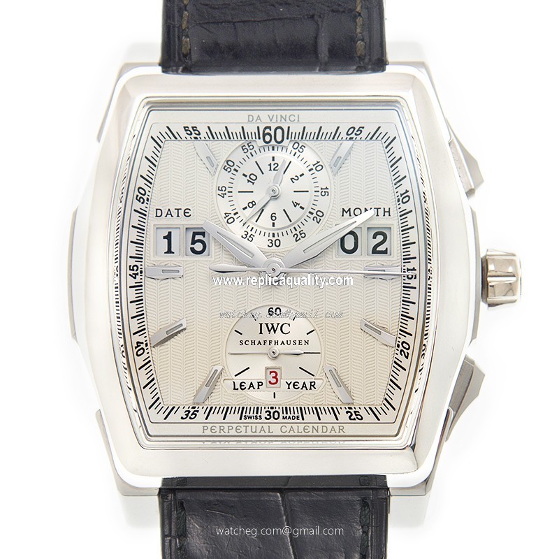 IWC DA VINCI IW376101 Automatic 18kt White Gold Silver