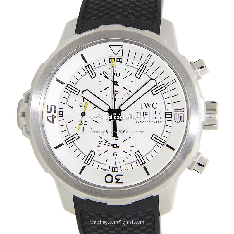 IWC AQUATIMER IW376801 Automatic Stainless Steel Silver & White
