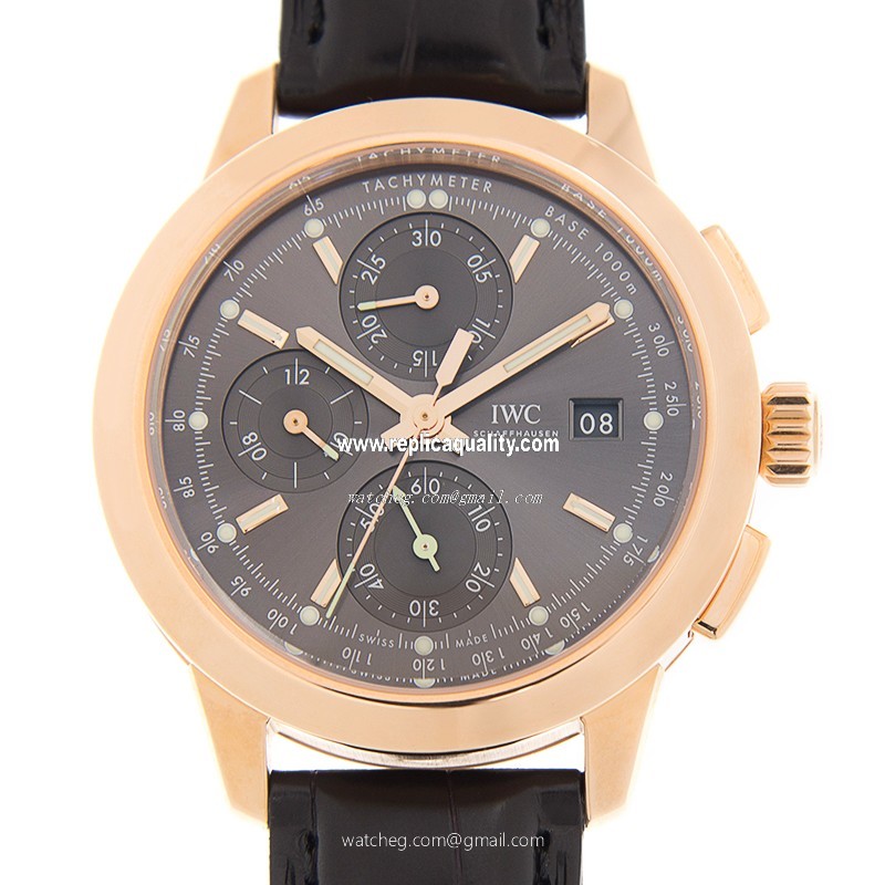 IWC INGENIEUR IW380803 Automatic 18kt Rose Gold Gray