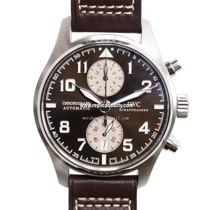 IWC PILOTS IW387806 Automatic Stainless Steel Brown