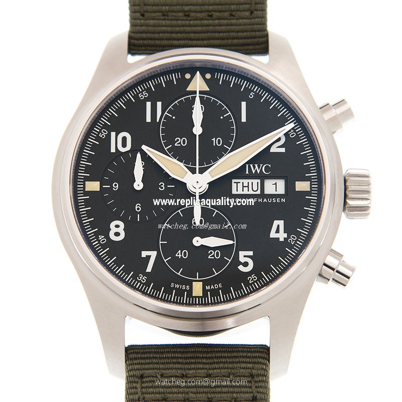 IWC PILOTS IW387901 Automatic Stainless Steel Black