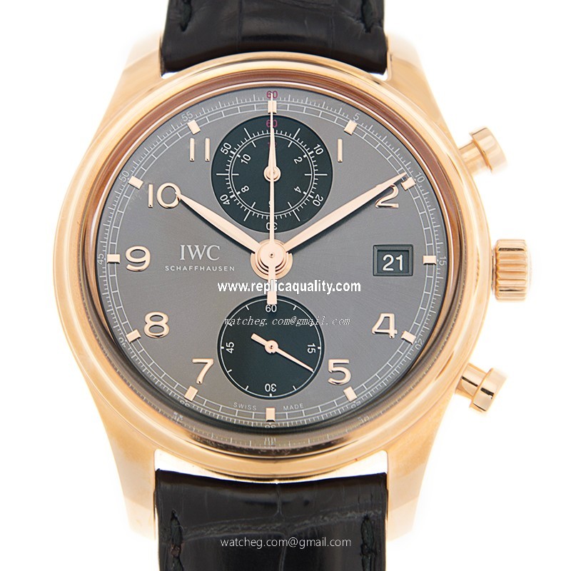 IWC PORTUGUESE IW390405 Automatic 18kt Rose Gold Gray