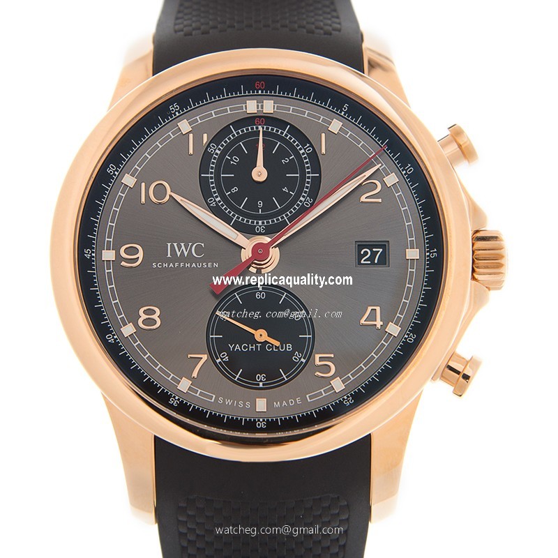 IWC PORTUGUESE IW390505 Automatic 18kt Rose Gold Gray
