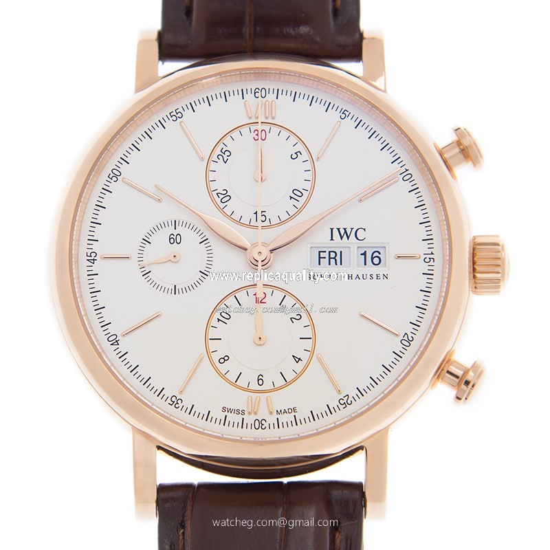 IWC PORTOFINO IW391025  Automatic 18kt Rose Gold Silver