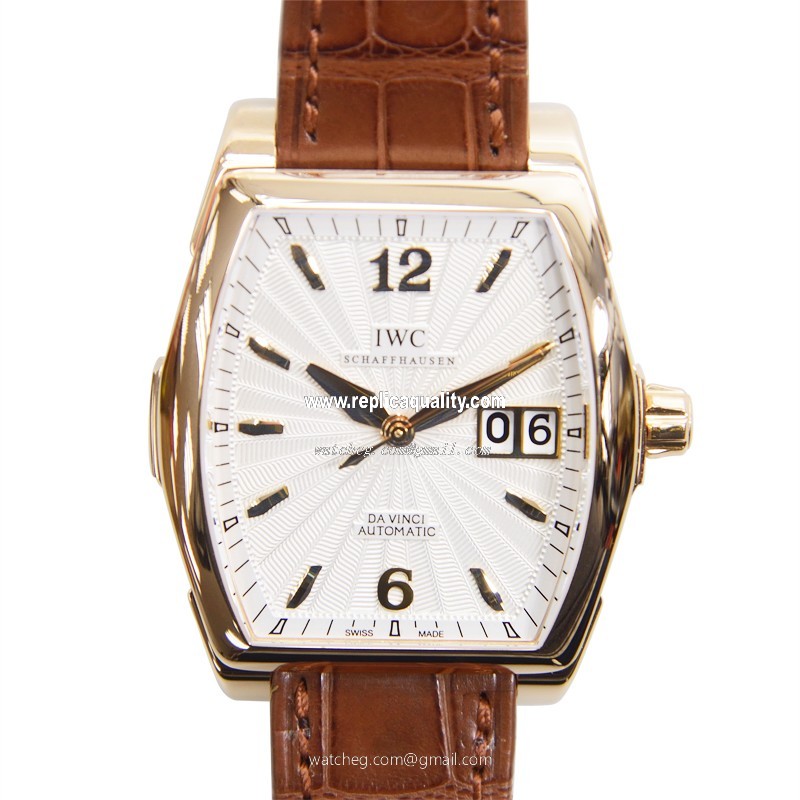IWC DA VINCI IW452311 Automatic 18kt Rose Gold Silver