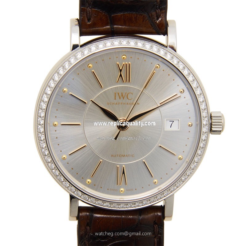 IWC PORTOFINO IW458103 Automatic Stainless Steel & Diamonds Silver