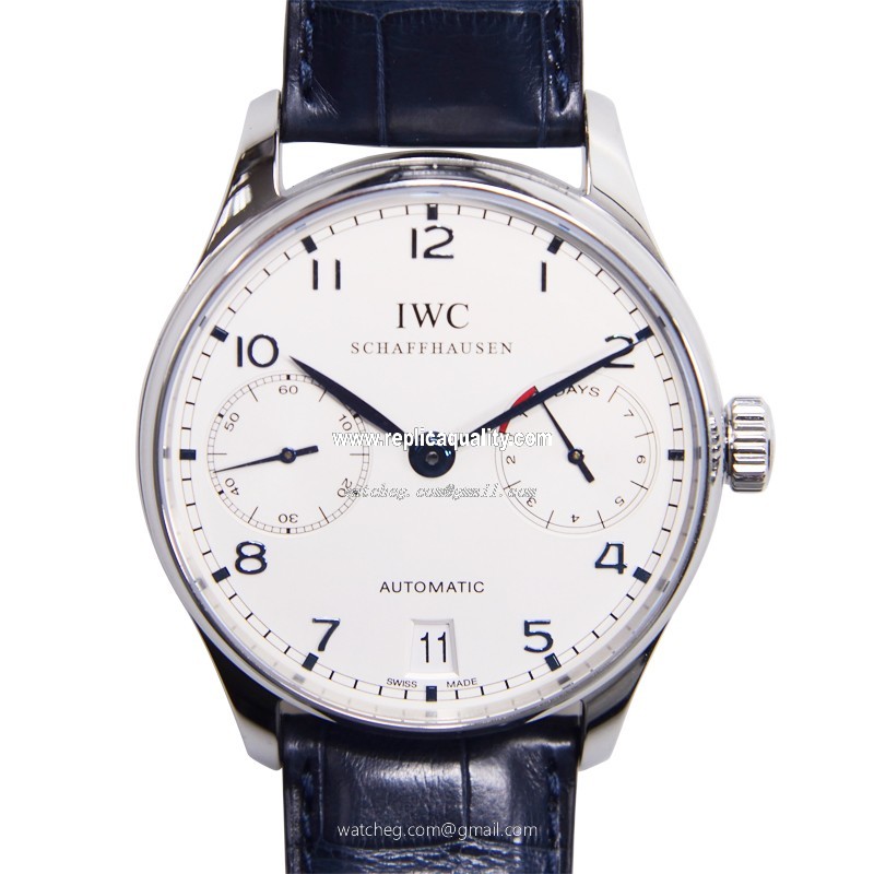 IWC PORTUGUESE IW500107 Automatic Stainless Steel Silver & White