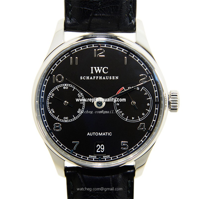 IWC PORTUGUESE IW500109 Automatic Stainless Steel Black