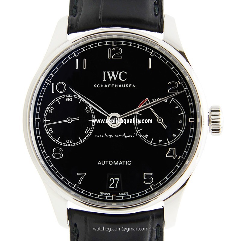 IWC PORTUGUESE IW500703 Automatic Stainless Steel Black