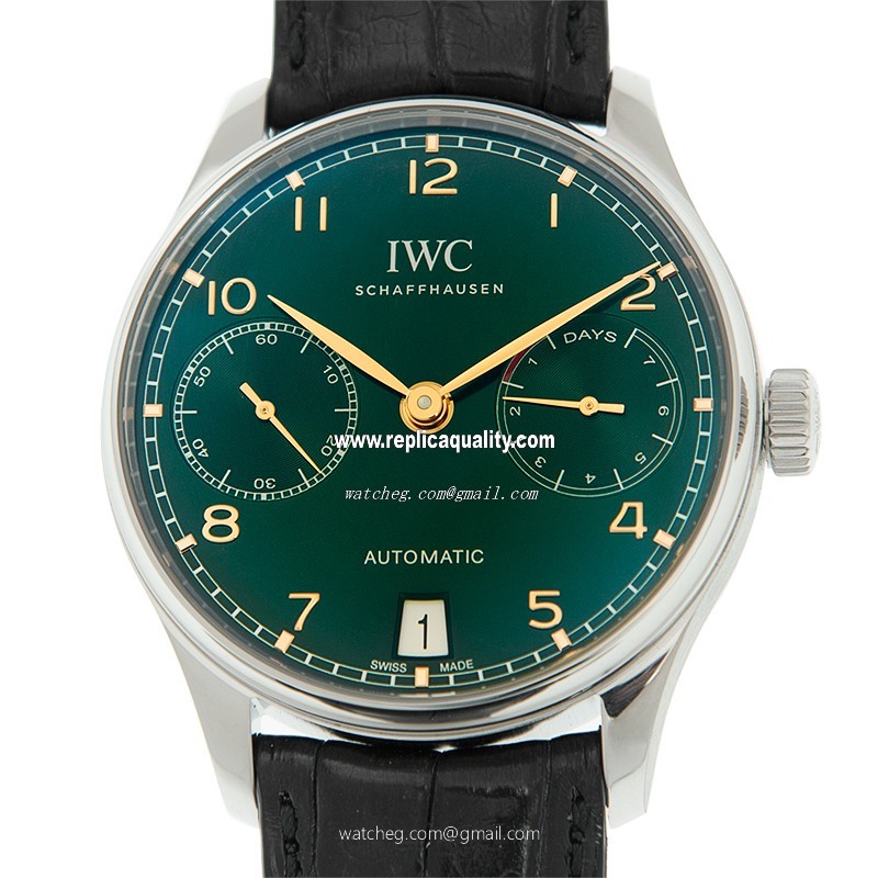 IWC PORTUGUESE IW500708 Automatic Stainless Steel Green