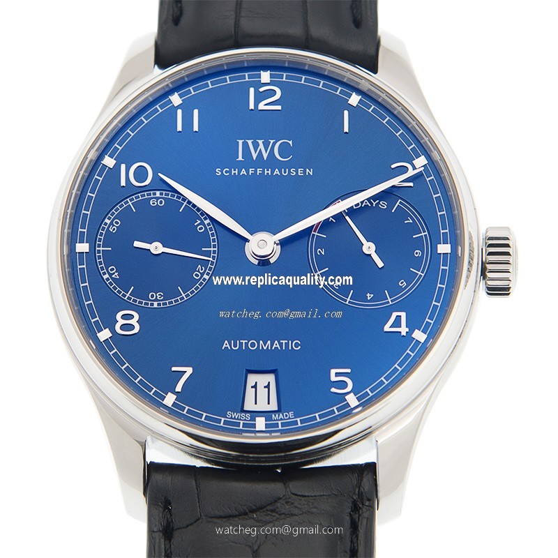 IWC PORTUGUESE IW500710 Automatic Stainless Steel Blue