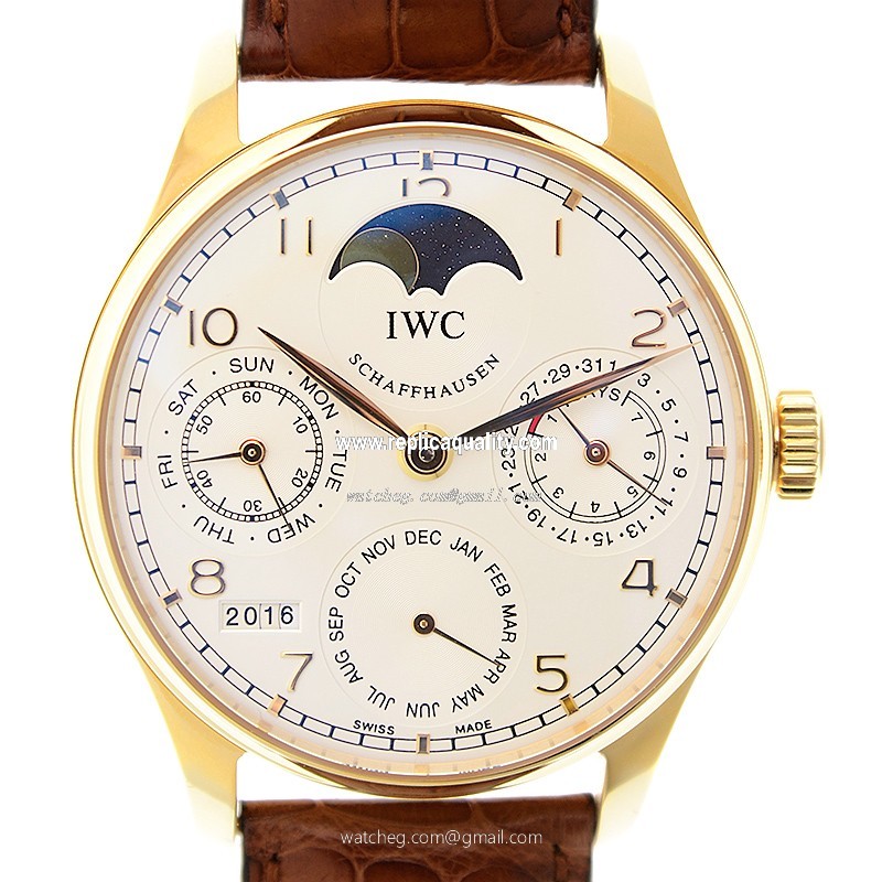 IWC PORTUGUESE IW502213 Manual Wind 18kt Rose Gold White