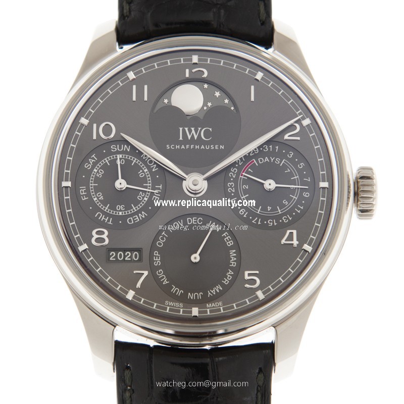 IWC PORTUGUESE IW503301 Automatic 18kt White Gold Gray