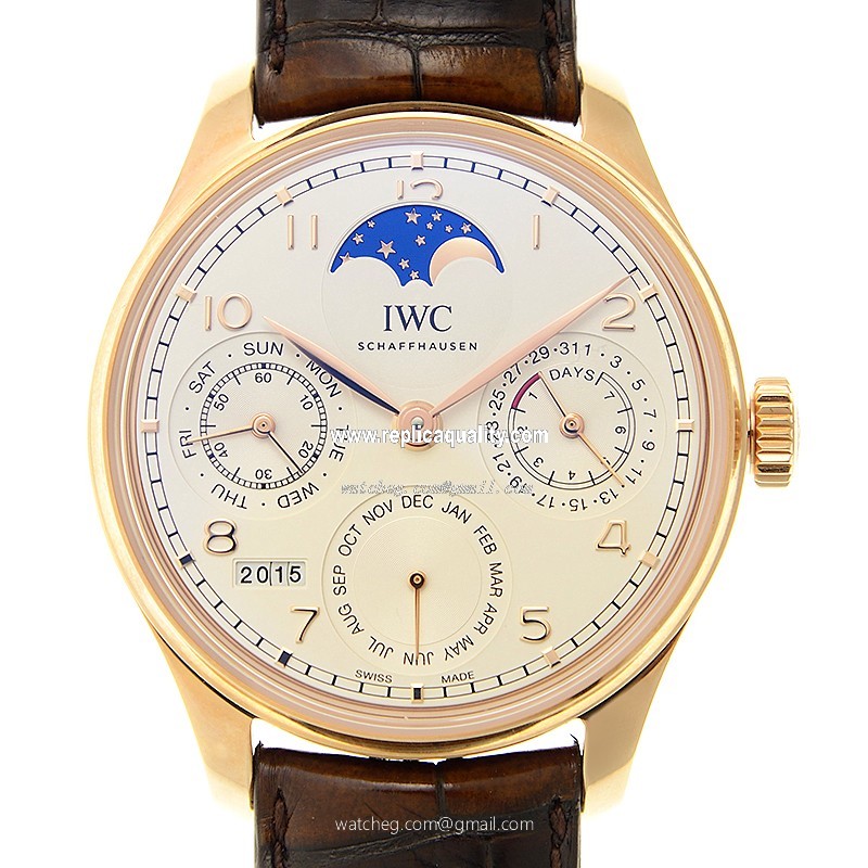 IWC PORTUGUESE IW503302 Automatic 18kt Rose Gold White