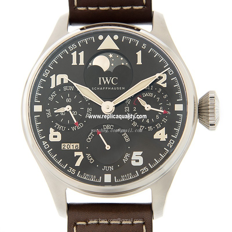 IWC PILOTS IW503801 Automatic Stainless Steel Dark Brown