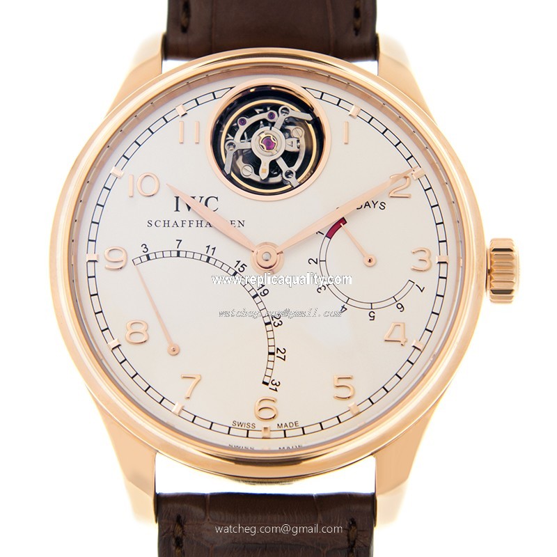 IWC PORTUGUESE IW504402 Automatic 18kt Rose Gold Silver